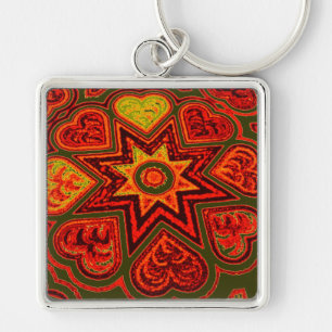 'Starburst of Love' Premium Keychain Schlüsselanhänger