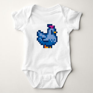 Stardew Valley Blue Chicken Baby Strampler