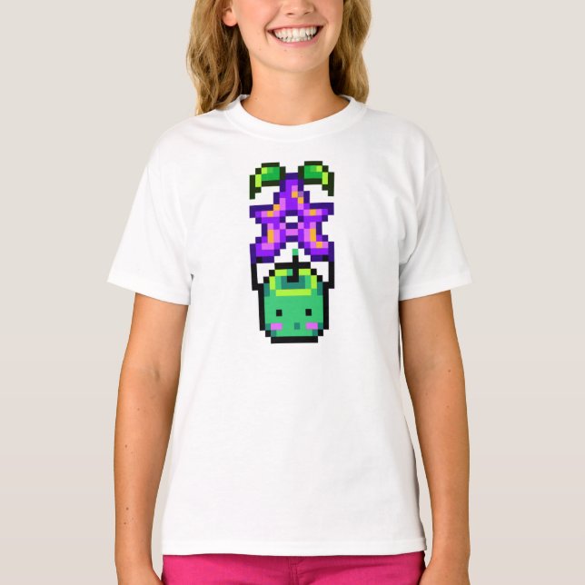Stardew Valley - Junimo mit Stardrop T-Shirt (Vorderseite)