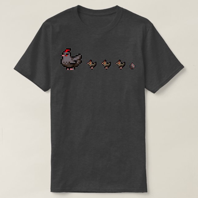 Stardew Valley Void Chicken Family Chicks T-Shirt (Design vorne)
