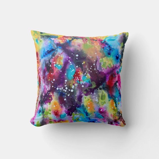 Stardust 16 x 16 Poly Throw Kissen (Vorderseite)