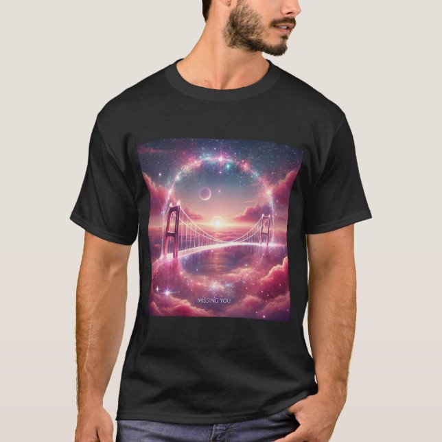 Stardust Bridge Liebe Mens Tshirt (Vorderseite)