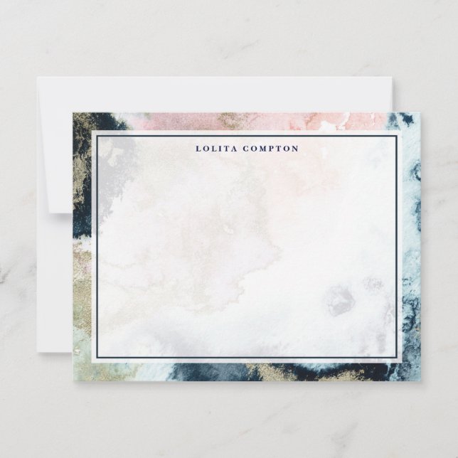 Stardust Elegance Personalisiert Stationery Mitteilungskarte (Vorderseite)