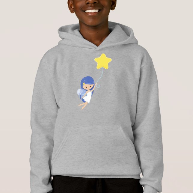 Stardust Fairy, Niedliche Fairy, Fairy mit Ballon Hoodie (Vorderseite)