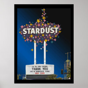 Stardust Las Vegas Vector Grafisches Poster #14