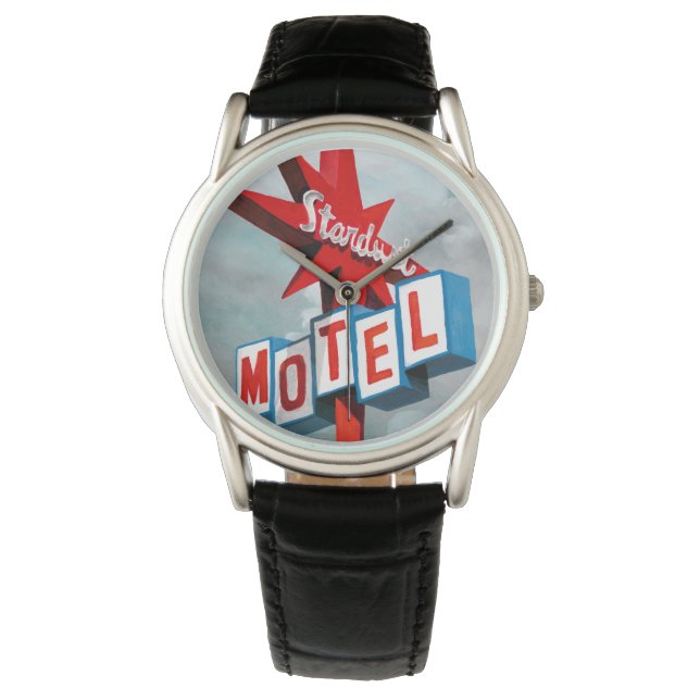 Stardust Motel Sign Armbanduhr (Vorderseite)