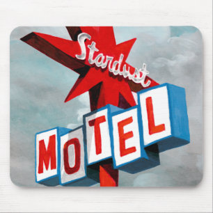 Stardust Motel-Zeichen Mousepad