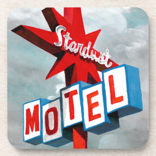 Stardust Motel-Zeichen Untersetzer