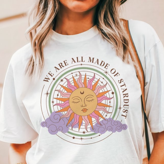 Stardust Retro Boho Sun Tri-Blend Shirt (Von Creator hochgeladen)