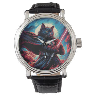 Stardust Samurai Katzenkrieger Armbanduhr