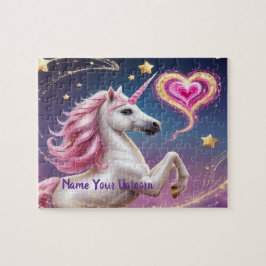 Stardust the Unicorn & Magical Glitter Heart Art Puzzle