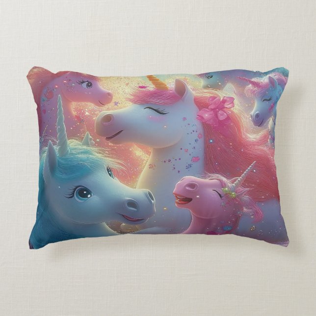 Stardust Unicorn Gala Dekokissen (Vorderseite)