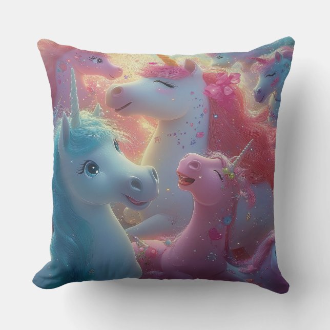 Stardust Unicorn Gala Kissen (Vorderseite)