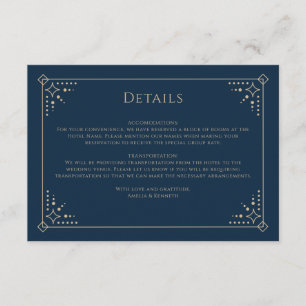 Stardust Wedding Begleitkarte