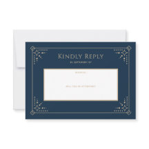 Stardust Wedding RSVP Card