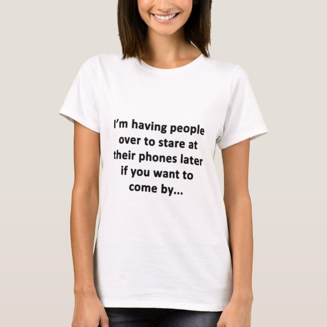 Stare at Phones T - Shirt (Vorderseite)