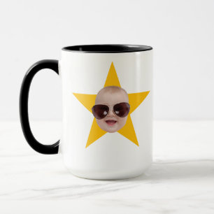 Starface Mit dem Gesicht auf dem personalisierten  Tasse