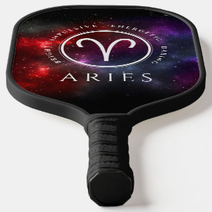 Starfield Aries Ram Western Zodiac Pickleball Schläger