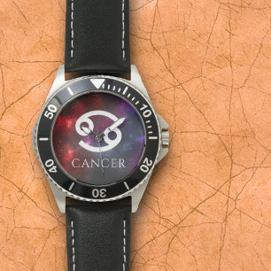 Starfield Cancer Crab Western Zodiac Armbanduhr