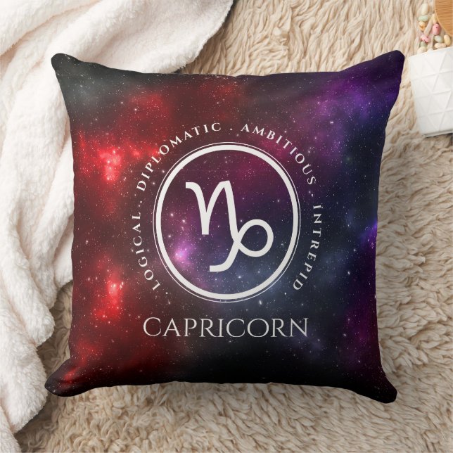 Starfield Capricorn Ziege Western Zodiac Kissen (Decke)
