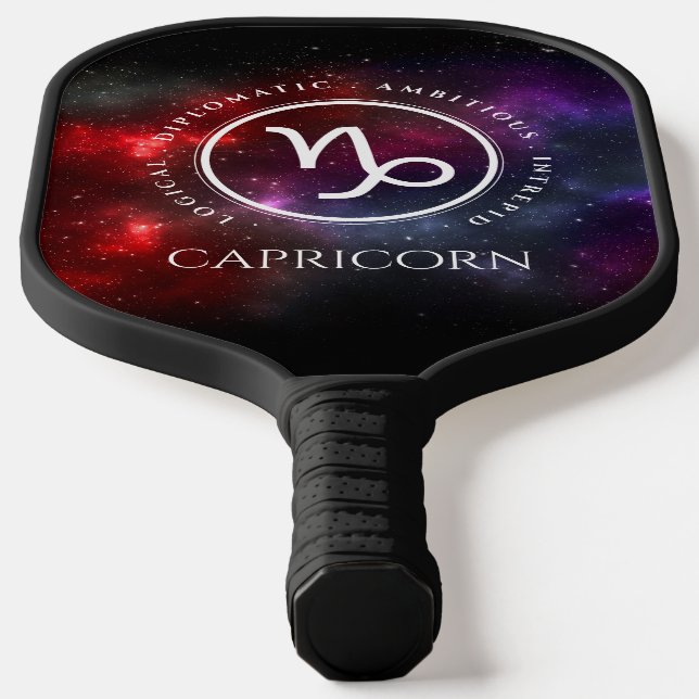 Starfield Capricorn Ziege Western Zodiac Pickleball Schläger (Ablage )