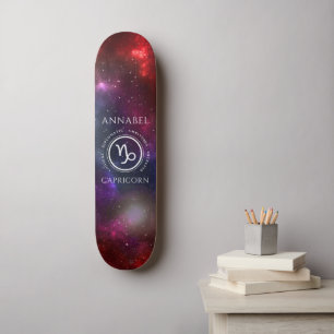 Starfield Capricorn Ziege Western Zodiac Skateboard