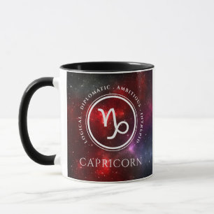 Starfield Capricorn Ziege Western Zodiac Tasse