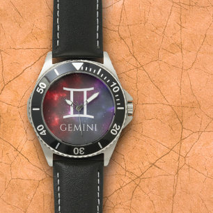 Starfield Gemini Twins Western Zodiac Armbanduhr