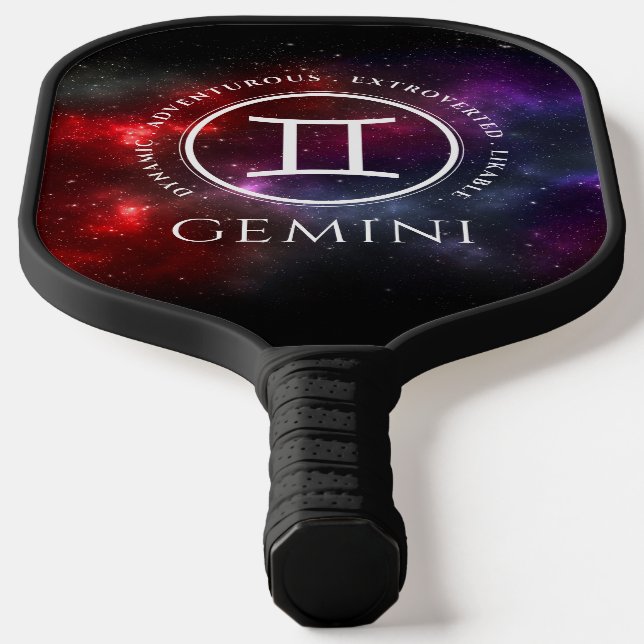Starfield Gemini Twins Western Zodiac Pickleball Schläger (Ablage )