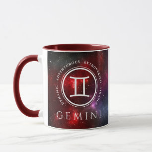 Starfield Gemini Twins Western Zodiac Tasse
