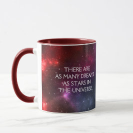 Starfield mit mehrfarbigem kosmischer Staub Tasse