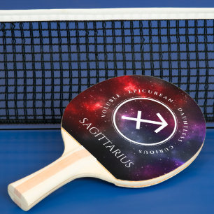 Starfield Sagittarius Archer Western Zodiac Tischtennis Schläger