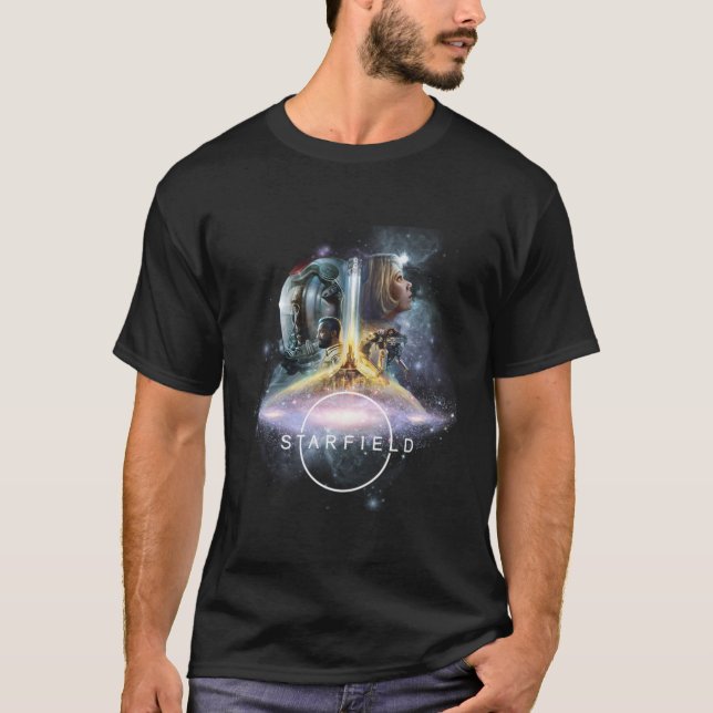 Starfield Star Field Space Galaxy Universe T-Shirt (Vorderseite)