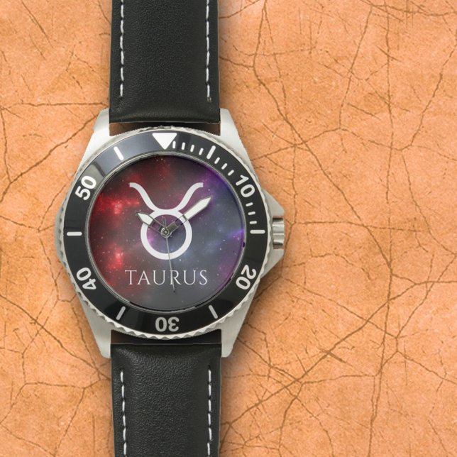 Starfield Taurus Bull Western Zodiac Armbanduhr (Von Creator hochgeladen)