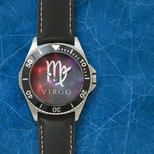 Starfield Virgo Maiden Western Zodiac Armbanduhr