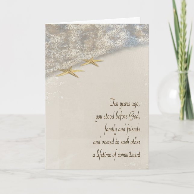 Starfish 10. Jubiläum Karte (Vorderseite)