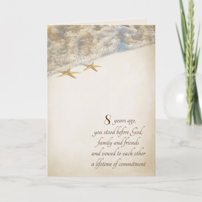 Starfish 8-Jubiläumskarte Karte (Vorderseite)