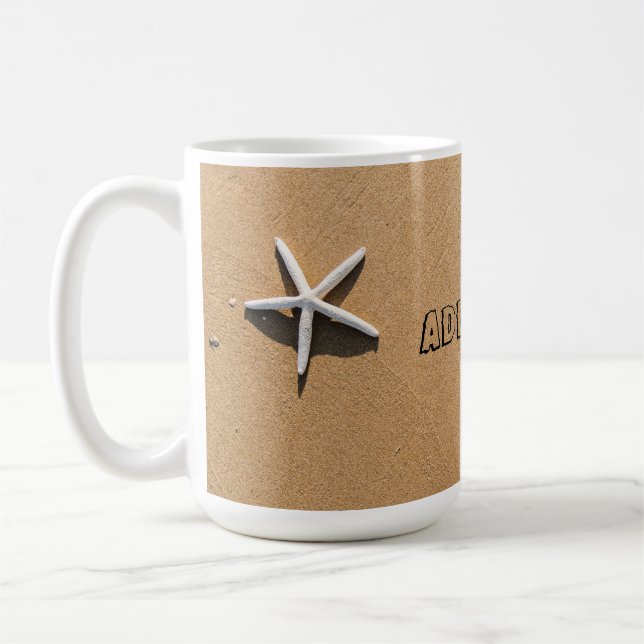 Starfish am Sandy Beach Kaffeetasse (Links)