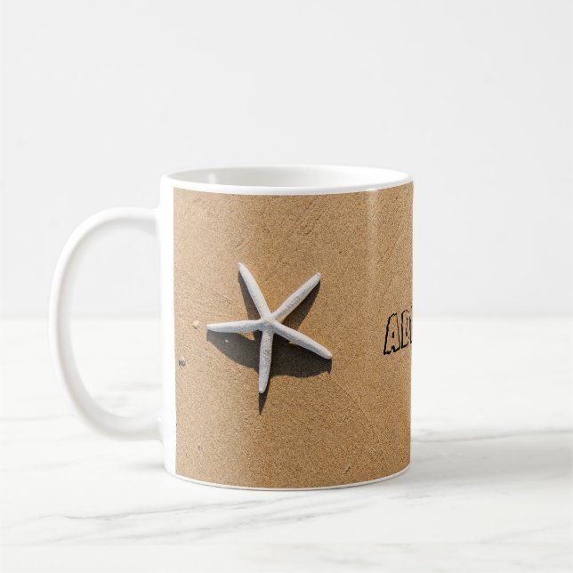 Starfish am Sandy Beach Kaffeetasse (Links)