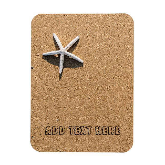 Starfish am Sandy Beach Magnet (Vertikal)
