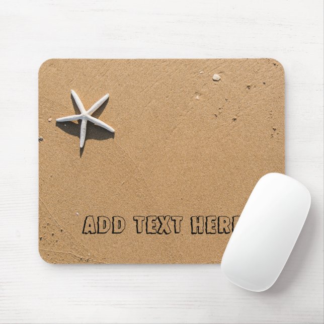 Starfish am Sandy Beach Mousepad (Mit Mouse)