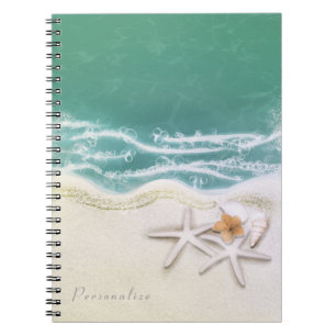 Starfish am Strand Aquamarines Meer Elegante Notizblock