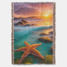 Starfish am Strand bei Sunrise Decke