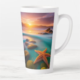 Starfish am Strand von Dawn Milchtasse