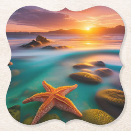 Starfish am Strand von Dawn Untersetzer