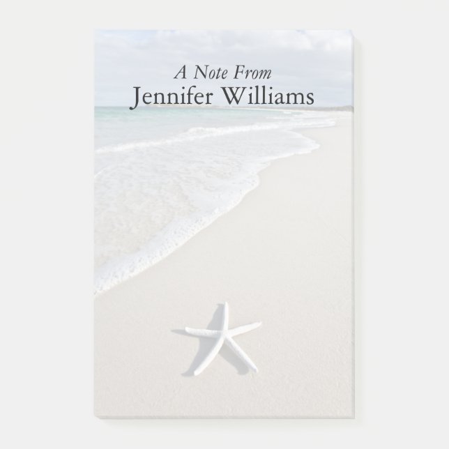 Starfish an einem abgelegenen Strand Post-it Klebezettel (Vorderseite)