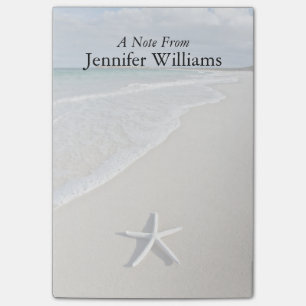 Starfish an einem abgelegenen Strand Post-it Klebezettel
