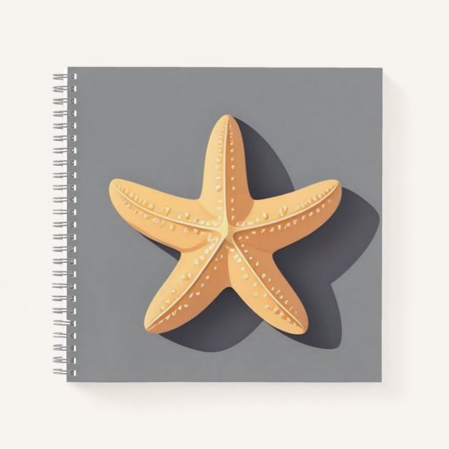 Starfish and Its Shadow Notizbuch (Vorderseite)