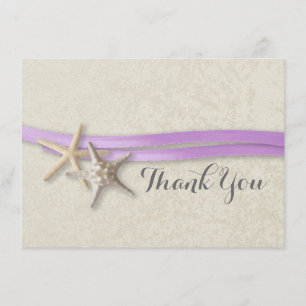 Starfish and Ribbon Flat Card Vielen Dank Dankeskarte