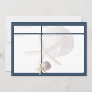 Starfish and Sand Dollar Recicard